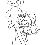 coloriage Pomni à imprimer pour enfant de 7 ans