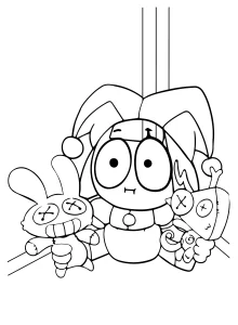 coloriage Pomni d