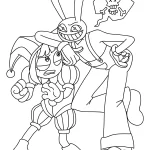 a imprimer coloriage Pomni gratuit