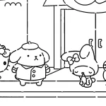 coloriage Pompompurin à imprimer kawaii