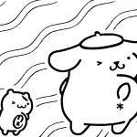 coloriage Pompompurin pour enfant de 7 ans