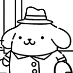 coloriage Pompompurin pour enfant de à imprimer