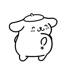 coloriage Pompompurin a imprimer gratuitement