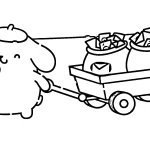 coloriage Pompompurin pour enfant de 2 ans