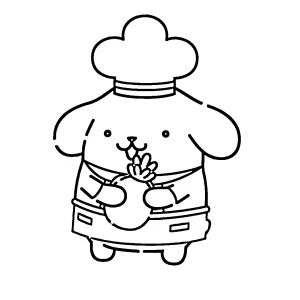 coloriage Pompompurin à imprimer pour enfant de 7 ans