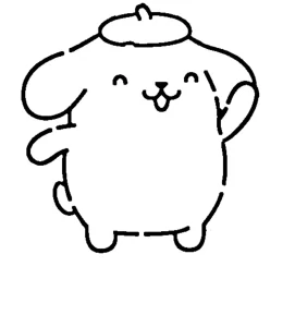 coloriage Pompompurin pour enfant de 3 ans