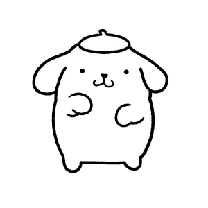 coloriage Pompompurin pour enfant a imprimer gratuit