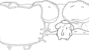 coloriage Pompompurin a telecharger