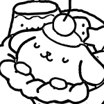 coloriage Pompompurin pour enfant de 3 ans