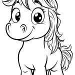 coloriage Poney gratuit a imprimer