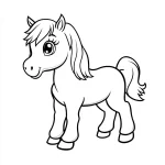 coloriage Poney en ligne