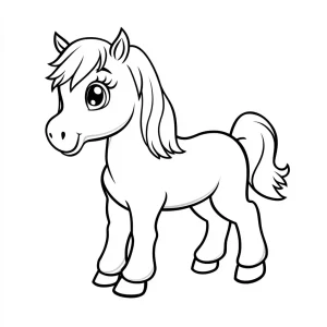 coloriage Poney en ligne