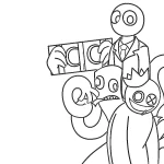 coloriage Rainbow Friend a colorier en ligne