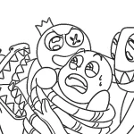 coloriage Rainbow Friend a imprimer