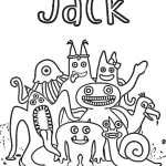 coloriage Rainbow Friend pour enfant de 4 ans