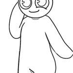 imprimer coloriage Rainbow Friend