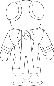 coloriage Rainbow Friend d