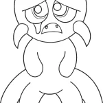 coloriage Rainbow Friend pour enfant de 2 ans