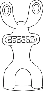 coloriage Rainbow Friend pour enfants