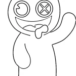 coloriage Rainbow Friend pour enfants à imprimer