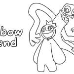 coloriage Rainbow Friend à imprimer pour enfants