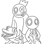 coloriage Rainbow Friend de pour enfants