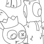 coloriage Rainbow Friend pour enfant de 8 ans
