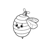 coloriage Rayon de miel de pour enfants