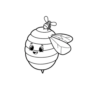 coloriage Rayon de miel de pour enfants