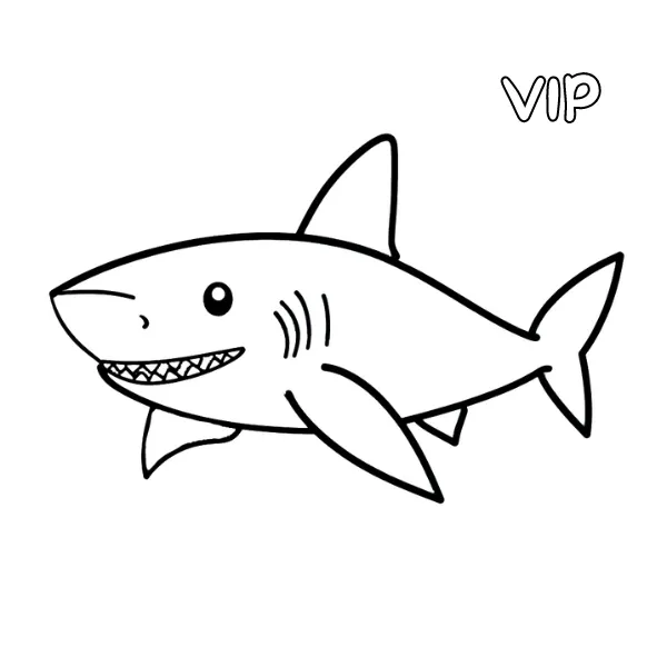 Tranh tô màu Requin