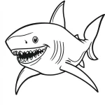 coloriage Requin et dessin a imprimer