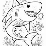 a imprimer coloriage Requin gratuit