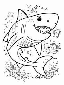 a imprimer coloriage Requin gratuit