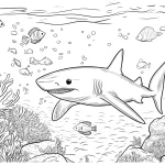 coloriage Requin a telecharger
