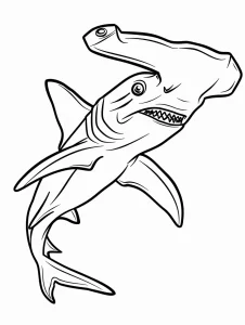 coloriage Requin à imprimer pour enfant de 9 ans