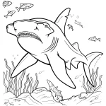 coloriage Requin pour enfant a imprimer gratuit