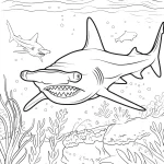 coloriage Requin a imprimer pour enfant de 4 ans