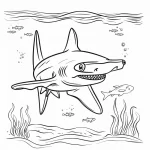 image pour coloriage Requin enfant