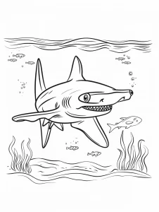 image pour coloriage Requin enfant