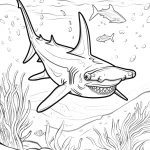 coloriage Requin pour enfant de 4 ans