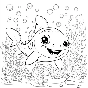 coloriage Requin a telecharger
