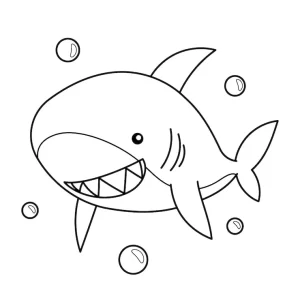 coloriage Requin gratuit à imprimer