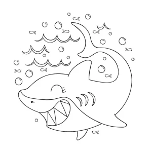 coloriage Requin gratuit à imprimer