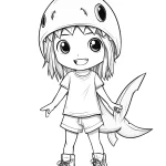 coloriage Requin educatif pour enfant