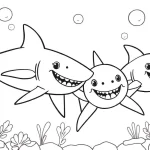 coloriage Requin pour enfant de 8 ans