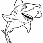 coloriage Requin pour enfants à télécharger