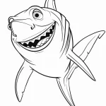 coloriage Requin à imprimer a4