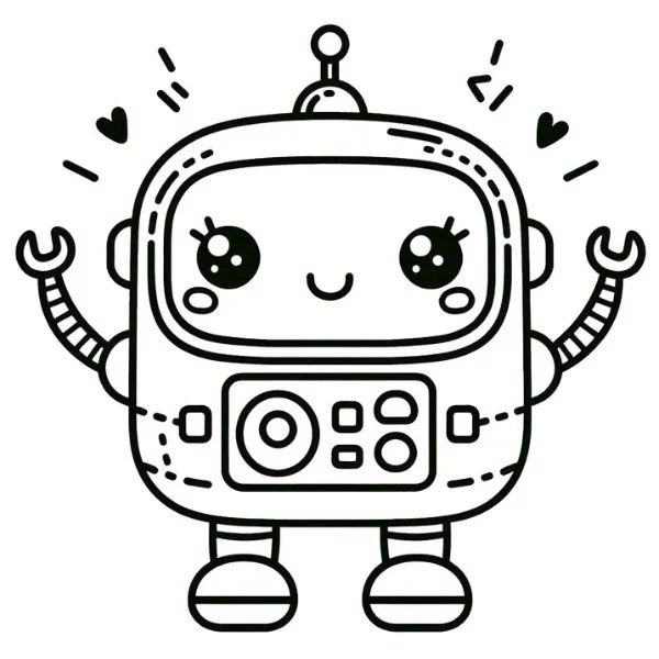 Tranh tô màu Robot