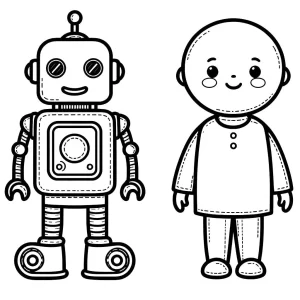coloriage Robot pour enfants