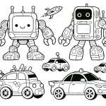 coloriage Robot a dessiner et imprimer